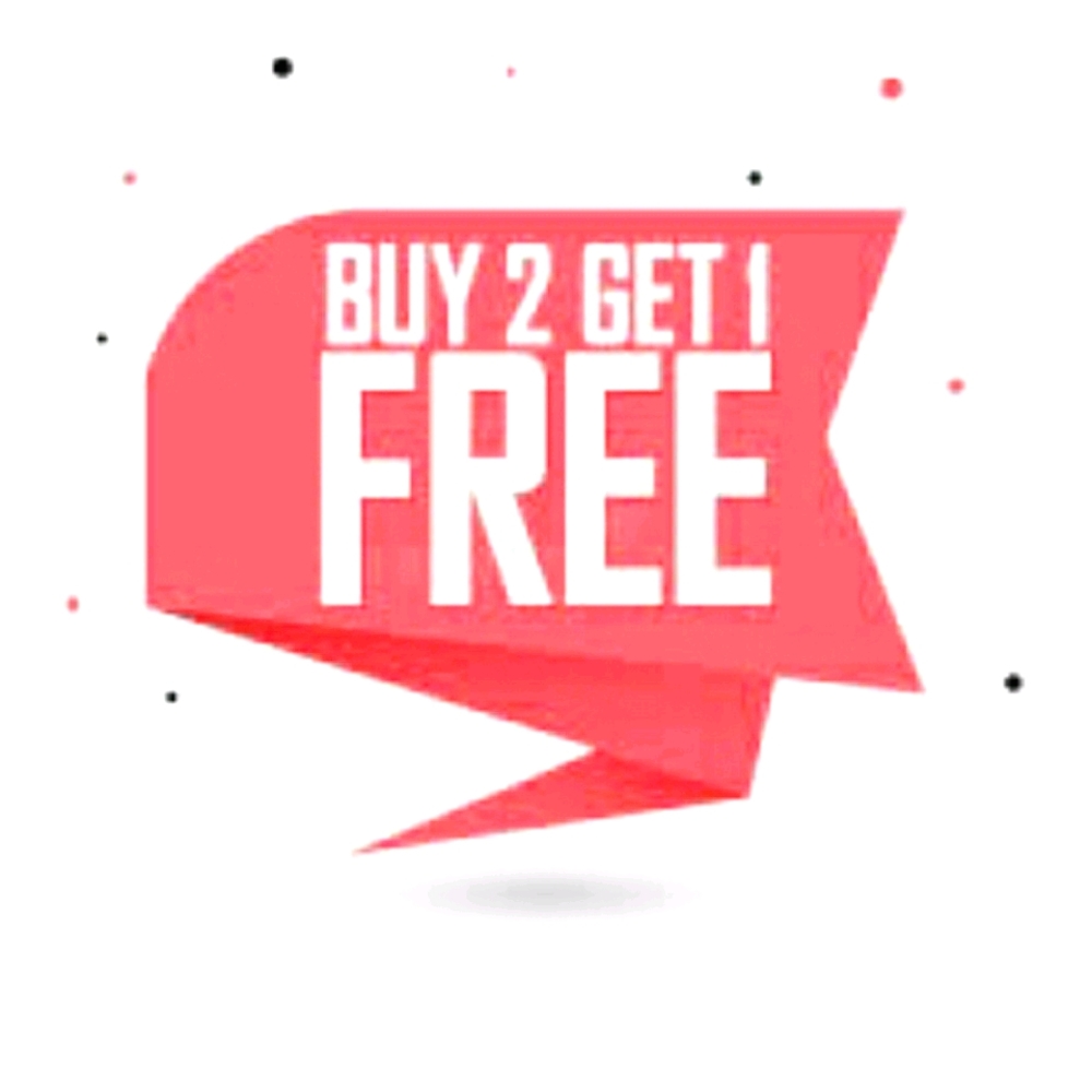 Buy 2 items and get one for free